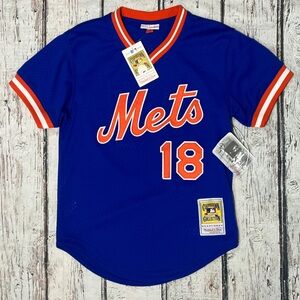 Darryl Strawberry Mitchell & Ness MLB New York Mets 1986 Pullover Jersey